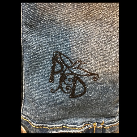 Crystal Butterfly Denim Vest - Picture 9 of 12